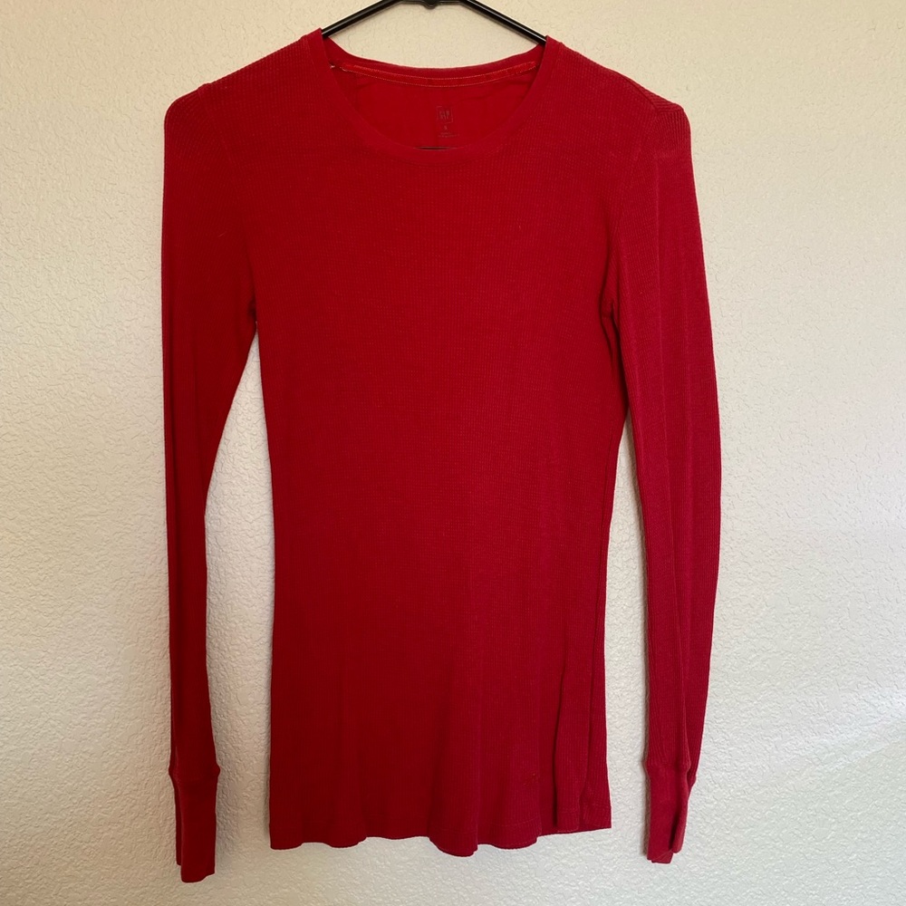 Red long sleeve thermal